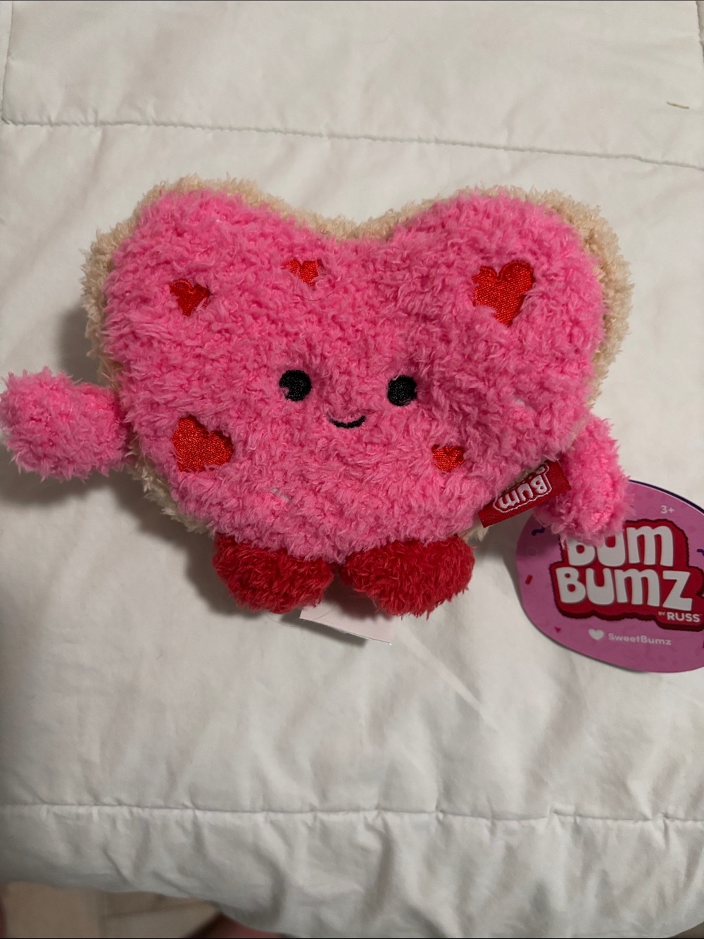 4.5 Casey the Sweet Bum Bumz Plush Heart Character